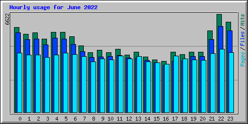Hourly usage for June 2022